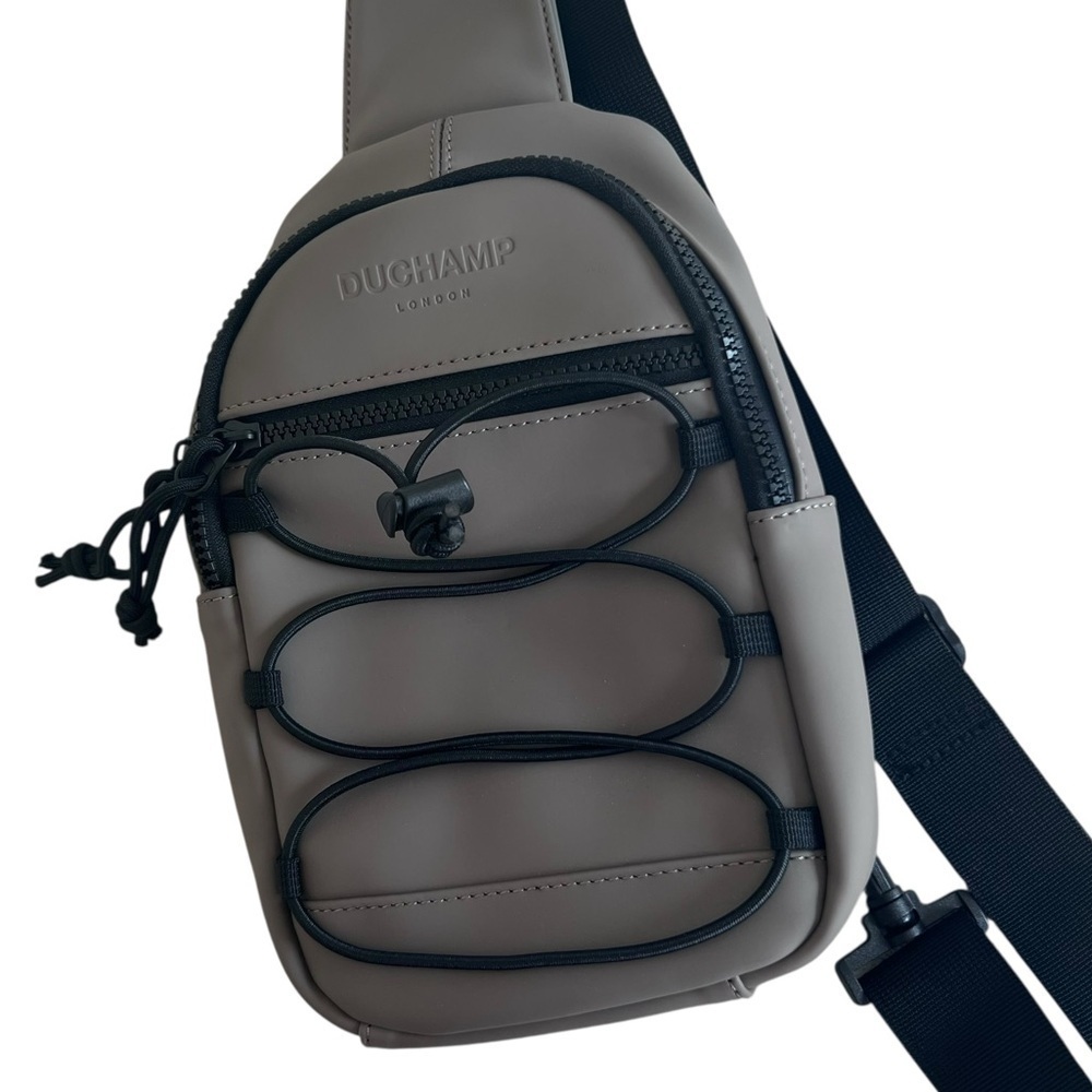 NWOT DUCHAMP LONDON Rubberized Sling Bag